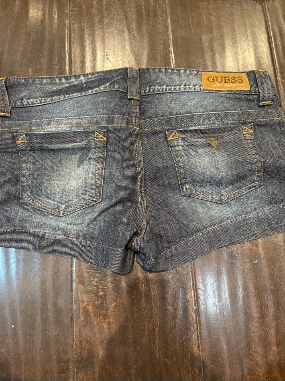 GUESS Women's Medium Blue Denim Jean Shorts